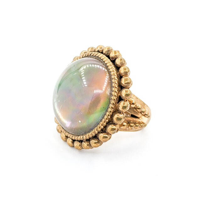 Ring Stephen Dweck MOP Brass SZ 7 218120027