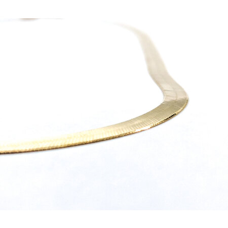 Necklace Herringbone Link 14ky 18" 4mm 7.57g 124032500