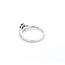 Ring .30ctw Round Diamonds .49ct Blue Sapphire 14kw sz7 124040175
