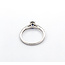 Ring .30ctw Round Diamonds .49ct Blue Sapphire 14kw sz7 124040175
