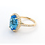 Ring .76ctw Round Diamonds 7.47ct Blue Topaz 14ky sz7 124040157