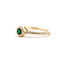 Ring .22ctw Round Diamonds .13ct Green Emerald 18ky sz7 124040160