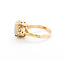 Ring Vintage .16ctw Round Diamonds 2.27ct Australian Opal 14ky sz7 124020150