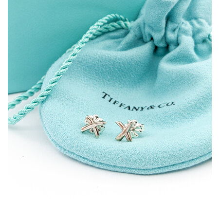 Earrings Tiffany "X" 5.8x6.4mm SS 224044601