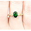 Ring .18ctw Round Diamonds .79ct Tsavorite Garnet 14ky sz7 124040153