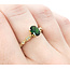 Ring .18ctw Round Diamonds .79ct Tsavorite Garnet 14ky sz7 124040153
