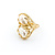 Ring Coral Branch Motif 11x8mm Baroque Pearls 14ky 224040163