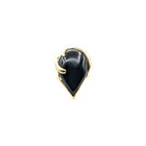  Ring Gold Swirl 24x15mm Pear Onyx 14ky 224040164