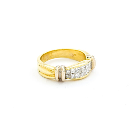 Ring .42ctw Princess Diamonds 18ky Sz6 123040095