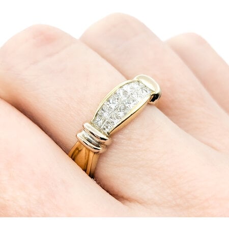 Ring .42ctw Princess Diamonds 18ky Sz6 123040095