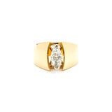  Ring Solitaire 4 prong .60ct Marquise Diamond 14ky sz6.5 224040302