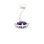 Pendant Drop .27ctw Round Diamonds 1.74ct Purple Amethyst 21.1x10.1mm 14kw 20" 124041274