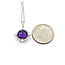 Pendant Drop .27ctw Round Diamonds 1.74ct Purple Amethyst 21.1x10.1mm 14kw 20" 124041274