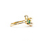 Ring Ribbon .03ctw Round Diamonds 6mm Akoya Pearls .30ctw Emeralds 14ky sz6.5 224040159
