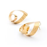  Earrings Diamond Cut Ribbon Friction Post 14ky 224044307