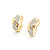 Earrings Pave .50ctw Round Diamonds Omega Back 20x8.5mm 14ky 224044005
