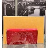  Wallet Louis Vuitton Zippy Vernis Red Monogram 122110061