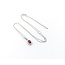 Pendant Drop .09ctw Round Diamonds .28ct Red Ruby 6x6mm 14kw 18" 124041273