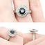 Ring 1.00ctw Round Diamonds 1.20ct Sapphire 14kw sz6 124030238