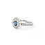 Ring 1.00ctw Round Diamonds 1.20ct Sapphire 14kw sz6 124030238