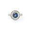 Ring 1.00ctw Round Diamonds 1.20ct Sapphire 14kw sz6 124030238