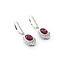 Earrings .30ctw Round Diamonds Leverback Drop 2.06ctw Ruby 1x.60" 14kw 124044186