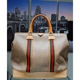  Handbag Gucci Sherry Line Boston Canvas Green/Red 124045020