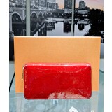  Wallet Louis Vuitton Zippy Red Vernis 124045010