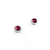 Earrings .09ctw Round Diamonds Stud .63ctw Ruby 6mm 14kw 124044163