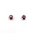 Earrings .10ctw Round Diamonds Stud 1.07ctw Ruby 8x6.5mm 14kw 124044159