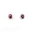 Earrings .10ctw Round Diamonds Stud 1.07ctw Ruby 8x6.5mm 14kw 124044159