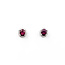Earrings .10ctw Round Diamonds Stud .88ctw Ruby 7x6mm 14kw 124044165