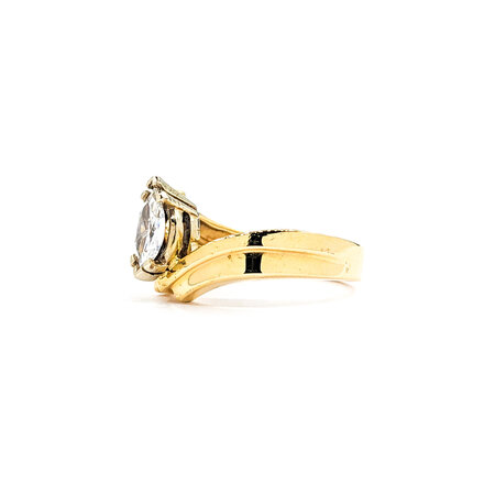 Ring Engagement .50ct Modified Marquise Diamonds .08ctw Diamonds 14ky Sz7 223010008