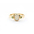 Ring .04ctw Round Green Diamonds 1ct Opal 14ky sz7 124040192