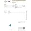 Ring .56ctw Round Diamonds 1.21ct Montana Sapphire GIA CERT 14kw sz7 124040179