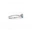 Ring .56ctw Round Diamonds 1.21ct Montana Sapphire GIA CERT 14kw sz7 124040179