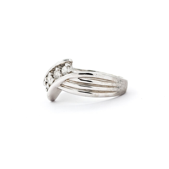 Ring .20ctw Round Diamond 14kw Sz5.5 221010098