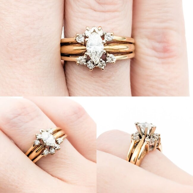 Ring .38ct Marquise Diamond .16ctw Diamonds 14ky Sz6.5 221010093