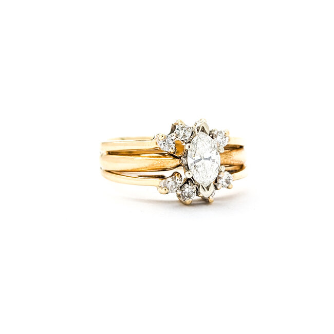 Ring .38ct Marquise Diamond .16ctw Diamonds 14ky Sz6.5 221010093