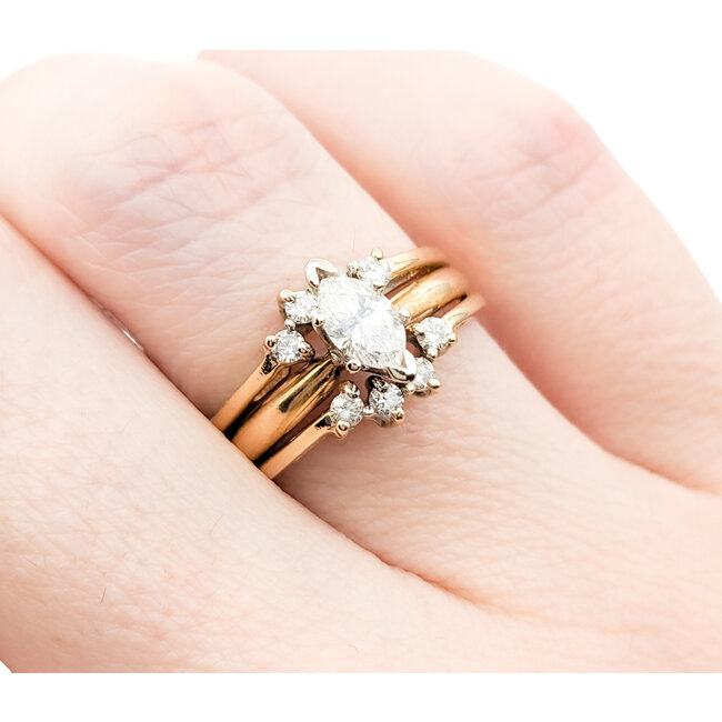 Ring .38ct Marquise Diamond .16ctw Diamonds 14ky Sz6.5 221010093