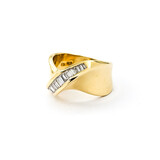  Ring .50ctw Baguette Diamonds 18ky Sz6 223020083