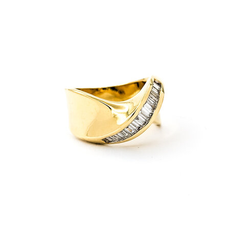 Ring .50ctw Baguette Diamonds 18ky Sz6 223020083