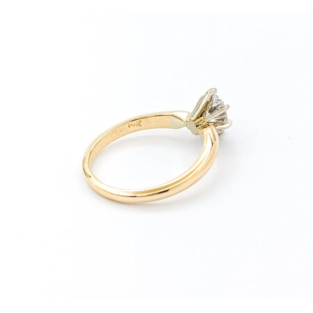 Ring Solitaire .76ct Oval Diamond    14ky Sz6.5 222050002