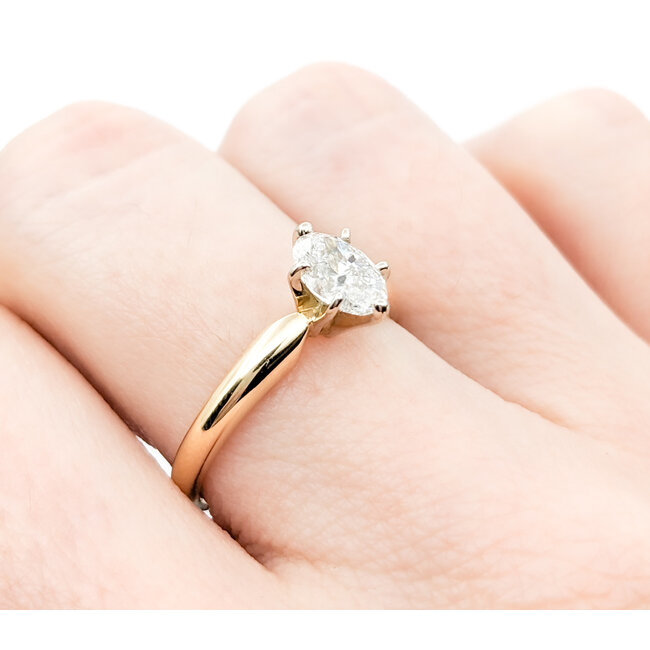 Ring Solitaire .76ct Oval Diamond    14ky Sz6.5 222050002