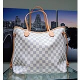  Handbag Louis Vuitton Neverfull MM Azur Damier 124055049