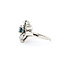 Ring .75ctw Round & Baguette 1.3ct Montana Sapphire 14kw Sz7.5 123030121