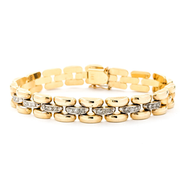 Bracelet .21ctw Round Diamonds 14ky 7.25" 222100074