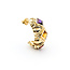 Earrings 1.70ctw Step Cut Square Garnets Friction Back 2.00ctw Amethysts 1.95ctw Citrines 23x12 14ky 224054151