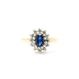  Ring .36ctw Diamonds 1.25ct Sapphire 18ky Sz8 123030339