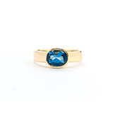  Ring 7.5x6mm Topaz 14ky Sz6.5 223060008